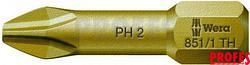 056605 Bit PH 1 – 851/1 TH. Šroubovací bit 1/4 Hex, 25 mm pro křížové šrouby Phillips