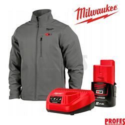 MILWAUKEE M12 HJ GREY5-201 Vyhřívaná bunda šedá vel. XL 4932492955