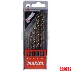 Sada vrtáků do kovu 4 - 10mm HSS-R Mforce Makita (balení 5ks), D-30508