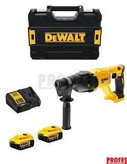 DEWALT DCH133P2T Aku kombinované kladivo SDS-plus; 18V; 2x 5,0Ah
