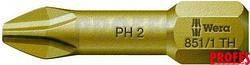 056610 Bit PH 2 – 851/1 TH. Šroubovací bit 1/4 Hex, 25 mm pro křížové šrouby Phillips 851/1