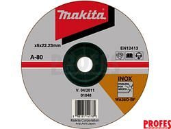 Brusný kotouč na nerez Makita - 125 x 6 x 22 mm (A-80656)