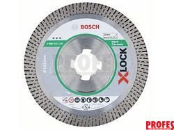 Diamantový kotouč na tvrdou dlažbu, kámen, obklady, keramiku pro úhlové brusky se systémem X-LOCK Bosch Best for Hard Ceramic, pr. 125 x 22.23 x 1.6 / 10 mm (2608615135)