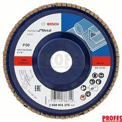 Lamelový brusný kotouč X431 Standard for Metal 125 x 23 mm, 60 Bosch 2608601275