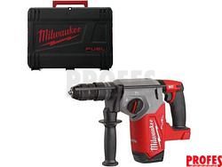 Bezuhlíkové kombi aku kladivo Milwaukee M18 FHX-0X - 18V, 2.5J, SDS-Plus, 3.4kg, kufr, bez akumulátoru a nabíječky (4933478888)