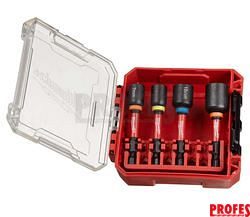 Nástrčné hlavice 1/4" HEX 7 ÷ 13 mm Shockwave™ Impact Duty Milwaukee 4932492445 (Sada 4 ks)