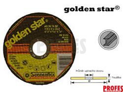 Kotouč brusný Goldenstar 125x6,0x22,23 mm na nerez AS30QBF-ROF F27