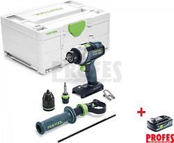 Akumulátorový vrtací šroubovák TDC 18/4 I-Basic-5,0 + AKU ZDARMA 577052