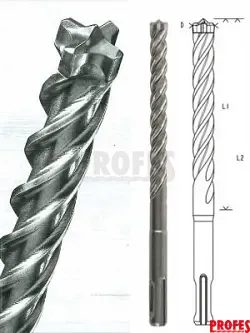 266475 - Vrták příklepový pr. 7 x 115/50 mm SDS plus Typ SHARX (dříve X5L)