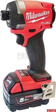 Bezuhlíkový aku rázový utahovák s přesným kroutícím momentem Milwaukee M18 FID3-502X - 2x aku 18V/5.0Ah, 1/4", 226Nm, 1750-3900ot./min, 1.7kg, kufr HD-Box (4933479865)