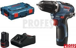 Bezuhlíková aku vrtačka bez příklepu Bosch GSR 12V-35 Professional - 2x 12V/3.0Ah, 35Nm, 0.75kg, kufr (06019H8002)