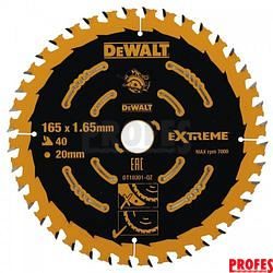 Pilový kotouč 165x20mm, 40 zubů DeWALT FLEXVOLT DT10301