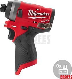 Bezuhlíkový aku multifunkční rázový utahovák Milwaukee M12 FID-0 - 12V, 147Nm, 1.1kg, bez akumulátoru a nabíječky (4933459822)