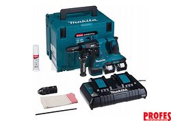 Bezuhlíkové aku vrtací kladivo SDS-plus Makita DHR281PT2J - 2x aku 18V/5.0Ah, 2.8J, 5.1kg, kufr