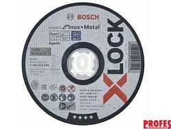 Řezný kotouč na nerez a kov pro úhlové brusky se systémem X-LOCK Bosch Expert for Inox+Metal - 125 x 1.0 x 22.23 mm, plochý (2608619264)