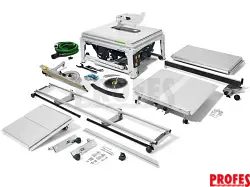 TKS 80 EBS ST 840-Set - 2200W, 254mm, 38.4kg, odsávací sada, podélný doraz, posuvný stůl a další příslušenství (578108)