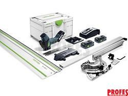 Bezuhlíková aku pila na izolační materiály Festool ISC 240 HPC 4,0 EBI-Plus-XL-FS - 2x aku 18V/4.0Ah, 240mm, 2.4kg, vodící lišta, kufr Sytainer³ (576572)