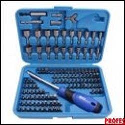 Condor bity 1/4", šroubovák pro bity 1/4", sada 122 dílů