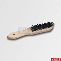 kartáč dřevěná rukojeť pětiřadý, ocel hladká 0,30