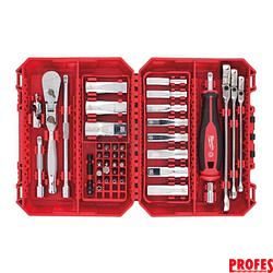 Sada ráčny 1/4", klíčů a dlouhých nástrčných klíčů Milwaukee Premium (42 ks)