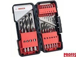 18-dílná sada vrtáků do kovu Bosch Twist Speed Toughbox HSS PointTeQ 1-10mm, 135°, DIN 338 (2608577350)