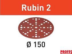 50x Brusný papír - brusivo pro brusky Festool RO 150, ES 150, ETS 150, ETS EC 150, LEX 150, WTS 150, HSK-D 150 (Festool Rubin 2 STF D150/48 P120 RU2/50) 150mm, zr. 120 (575190)