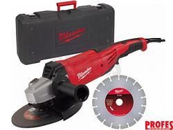 Úhlová bruska Milwaukee AG 22-230 E D-SET - 2200W, 230mm, M14, 5.2kg, kufr (4933440300)