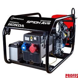 Rámová profesionální elektrocentrála SP 10 H AVR s podvozkem