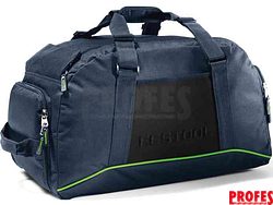 Sportovní taška Festool - 50x30x30cm, cca 45L, tmavě modrá, zelené ozdobné švy (498494)