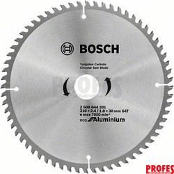 Pilový kotouč na dřevo Eco for Aluminium 210x30x2.4mm, 64 zubů (2608644391)