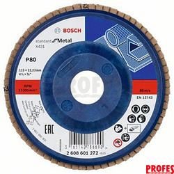 Lamelový brusný kotouč X431 Standard for Metal 115 x 23 mm, 80 Bosch 2608601272