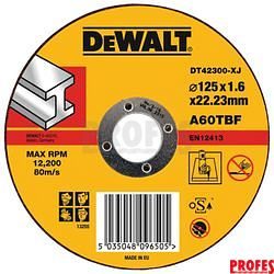 Kotouč řezný na ocel 125x22,2x1,6 Dewalt DT42300