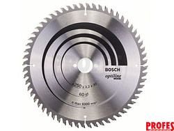 Pilový kotouč na dřevo pro stolní pily Bosch Optiline Wood 250x30x3.2mm, 60 zubů (2608640665)