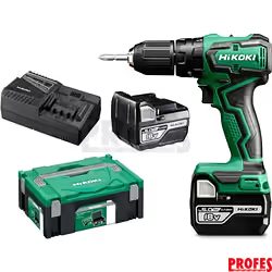 DV18DDWPZ bezuhlíková příklepová aku vrtačka 18V 2x 5Ah LiIon, Hitbox