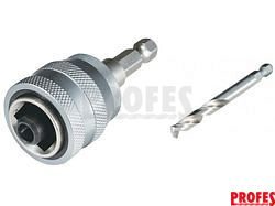 Adaptér pro děrovky Makita Ezychange + středící vrták HSS-G pro BiM děrovky (Makita E-04070)