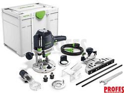 Horní frézka Festool OF 1400 EBQ-Plus - 1400W, 8/70mm, 4.0kg, příslušenství, kufr Systainer SYS3 M 337 (576207)