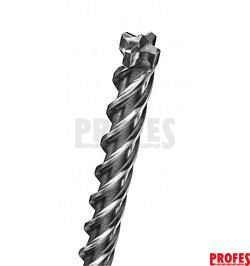 SHARX příklepový čtyřbřitý vrták do kladiv SDS-Plus 3.5x100/165mm do železobetonu, zdiva a kamene (266316)