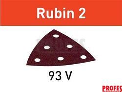 1x Brusný papír - brusivo pro deltabrusky Festool RO 90 DX, DELTEX a RS 300, RS 3, LRS 93 (Festool Rubin 2 STF V93/6 P100 RU2/50) 93mm, zr. 100 (499164)