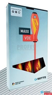 WITTE sada šroubováků MAXX VDE 1000V, PL+PZ+zkoušečka, 6-dílná