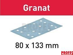 100x Brusný papír - brusivo pro vibrační brusky Festool RTS 400, RTSC 400, RS 400, RS 4, LS 130 (Festool Granat STF 80X133 P100 GR/100) 80x133mm, zr. 100 (499628)