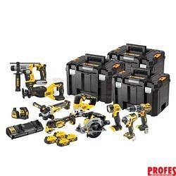 Dewalt DCK1012P4T aku sada nářadí 18V XR DCD796, DCF887, DCG405, DCS565, DCS382, DCH172, DCS356, DCS334, DCL040, DCE088NG18, 18 V XR 4x5Ah