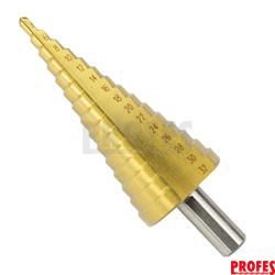 vrták stupňovitý HSS-TiN, průměr 4,0 - 32,0 mm
