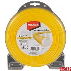 MAKITA struna nylonová PRO 3,0mm, 56m, žlutá, kulatá