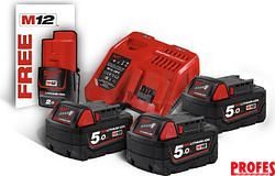 M18 NRG-503 - sada akumulátorů a nabíječky 4933451423