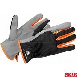 Pracovní ochranné rukavice ProMacher CARPOS GLOVES, šedo-oranžové L