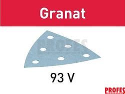 100x Brusný papír - brusivo pro deltabrusky Festool RO 90 DX, DELTEX a RS 300, RS 3, LRS 93 (Festool Granat STF V93/6 P180 GR/100) 93mm, zr. 180 (497396)