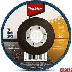 Makita D-74245 kotouč lamelový 125x22.23mm K80 Zirkon
