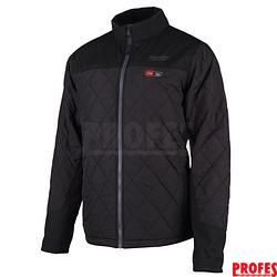 M12 HJP-0 (XL) vyhřívaná prošívaná bunda bez baterie, černá 4933464367