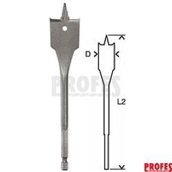 Hawera 228078 - Plochý frézovací vrták SelfCut 38,0x152 mm