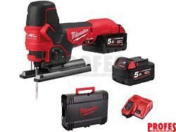 Bezuhlíková aku přímočará pila Milwaukee M18 FBJS-502X - 2x 18V/5.0Ah, 100mm, 2.8kg, kufr (4933464800)
